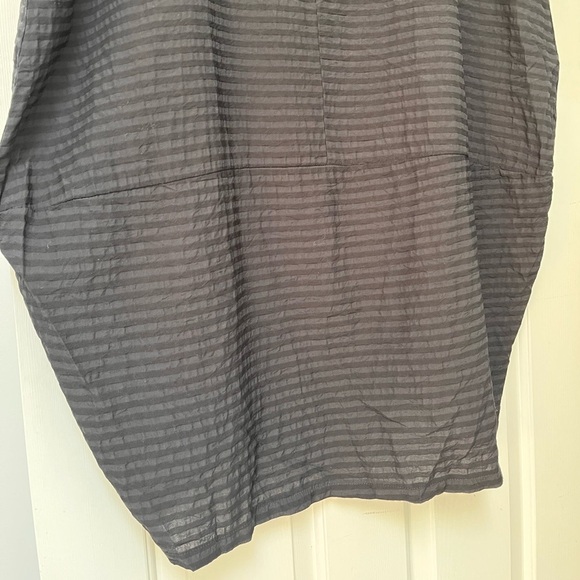 NWT Alchemia Tricot Made in Italy Minimalist Stripe Cocoon Dress M/L Black - Picture 11 of 15